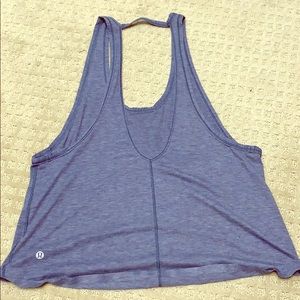 Lululemon blue crop tank size 2